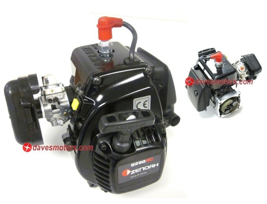 Zenoah G290RC 4-Bolt 29cc Engine with DDM Dominator Pipe for HPI Baja