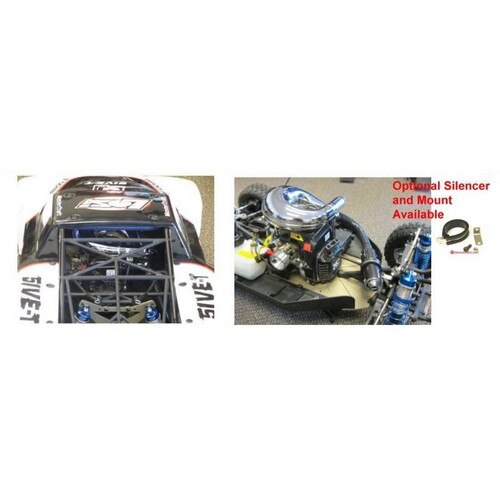 DDM Dominator Tuned Pipe for Losi 5ive with silencer