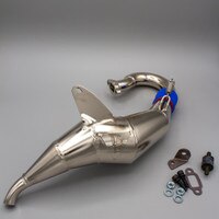 Bartolone Racing Losi Desert Buggy XL 2.0 End Bleed Chrome Pipe with hardware