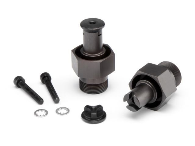 鳩◎ HPI 105612 24mm HD FRONT HEX HUB (GUNMETAL/2pcs)