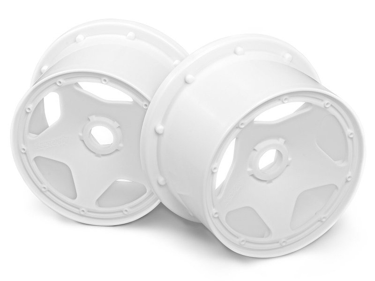 Super Star Rims Rear Super Star Wheel White Set 120mm x 75mm