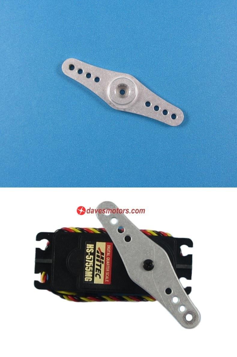 2-Sided Alloy Horn for Hitec D845/5765/Savox 15T-Spline Servos