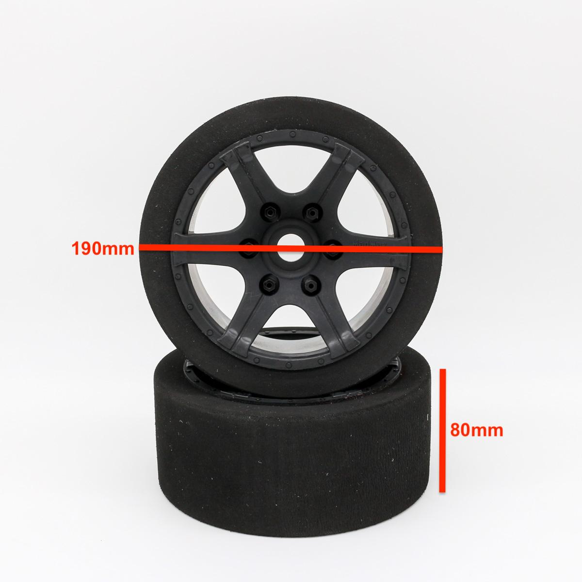 MadMax High Speed foam tires assembled (pairs)