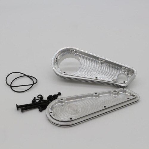 Turtle Racing Billet Air Filter Box for Losi 5ive silver